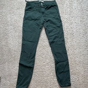 Hunter green skinny jeans